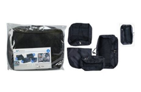 Lot De 4 Sacs De Rangement Noir