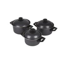 Pannenset 3-delig Carbon Rondo