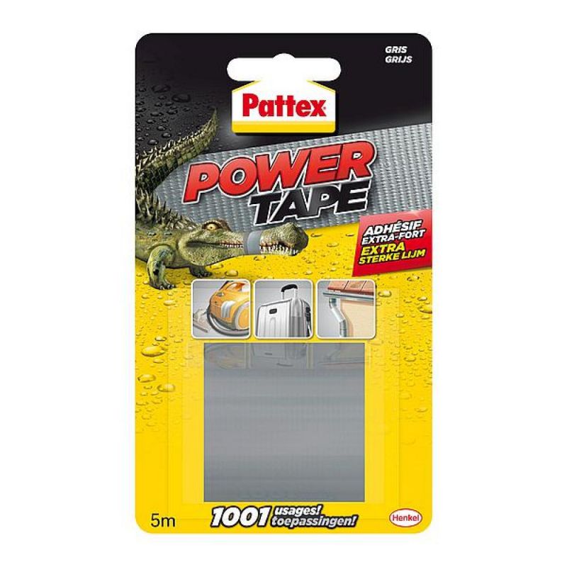 Pattex Power Tape 5m Grijs