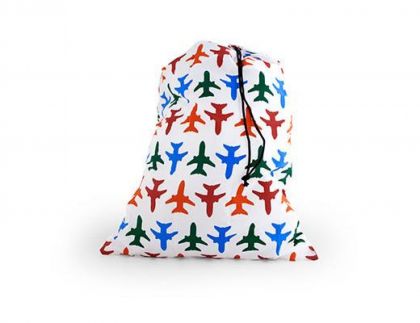 Kikkerland Planes Travel Laundry Bag 