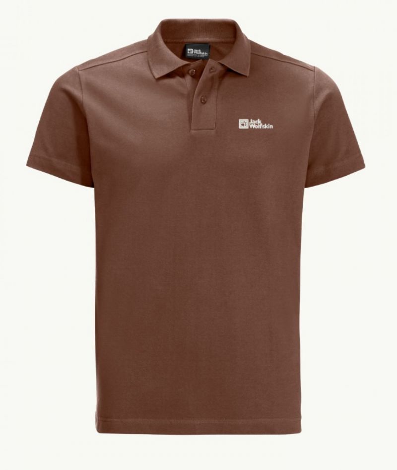 Polo Essential L Men Dark Rust