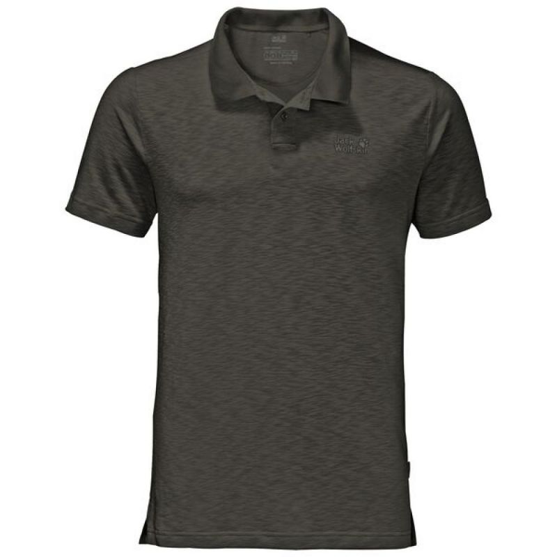 Jack Wolfskin Polo Travel Xxl Men Dark Moss