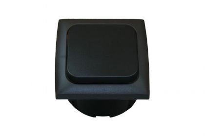 Schakelaar + Afdekraam + Doos Zwart