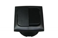 Schakelaar Dubbel + Raam + Doos Zwart