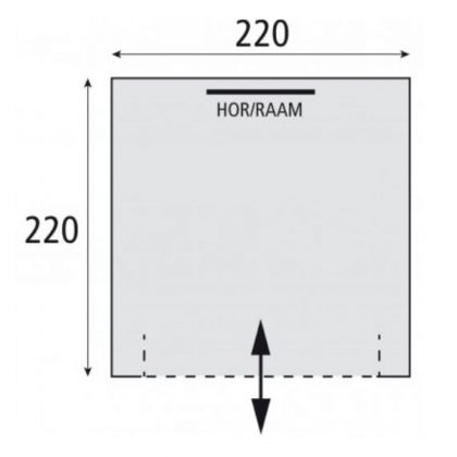 Schuurtent Picasso Grijs/antra Bardani
