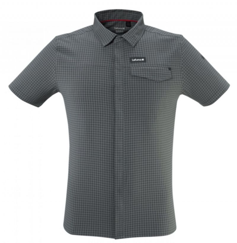 Shirt Skim Ss Men M Carbone Grey