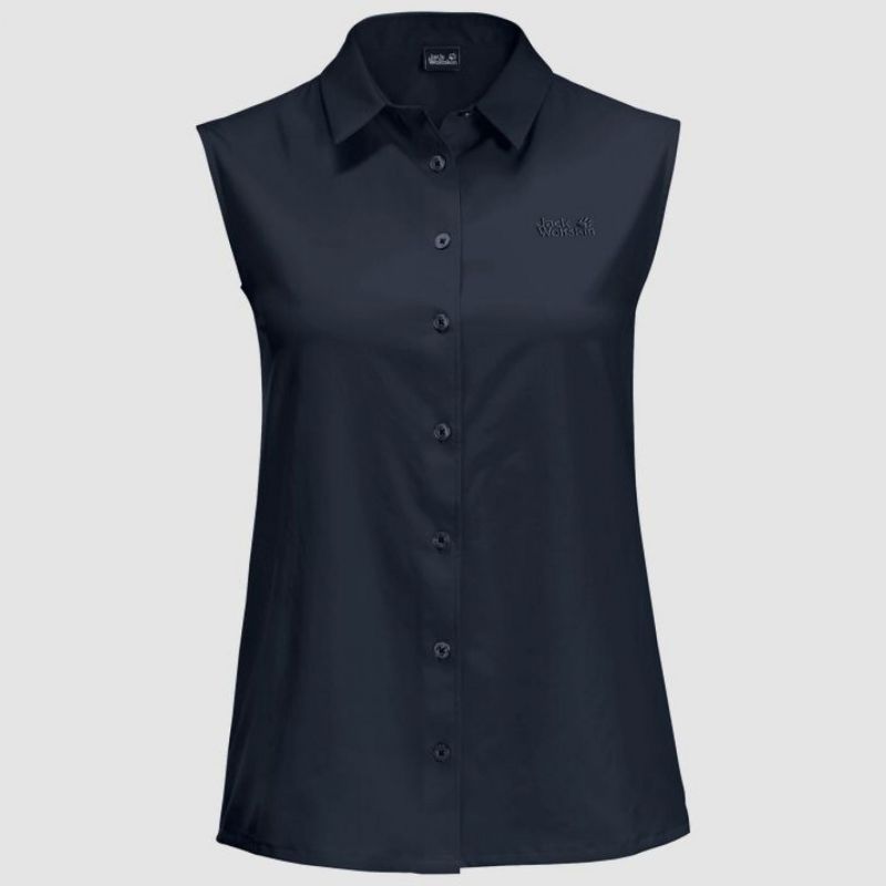 Jack Wolfskin Shirt Sonora Sls Xl Women Midnight Blue