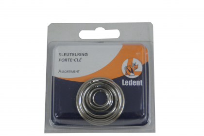 Sleutelringassortiment Staal 8st