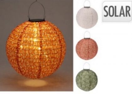 Lampe Solaire Lampion Boule 30cm