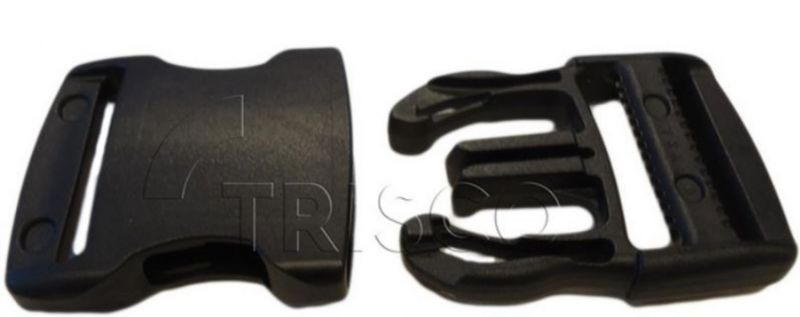 Steekgesp 50mm Zwart