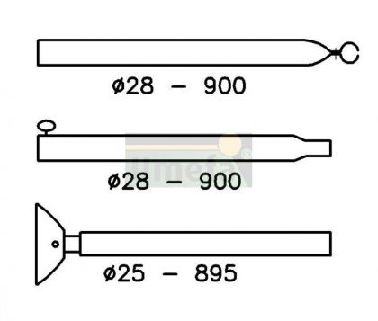 Stormstok 28mm 170-260cm + Klapvoet
