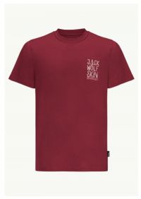 JACK WOLFSKIN Jack Wolfskin T-shirt Jack Tent Xl Men Deep Ruby
