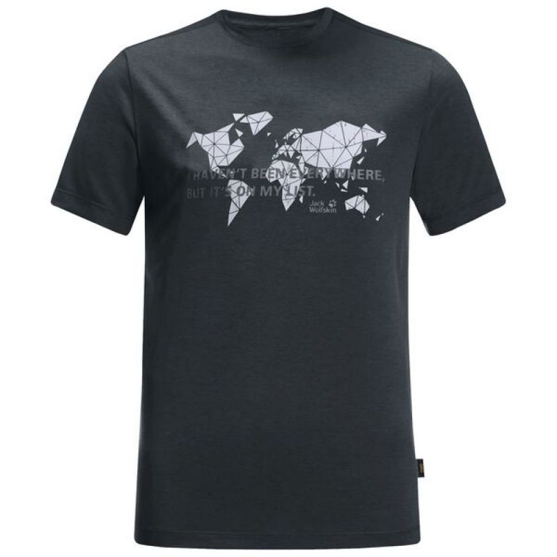Jack Wolfskin T-shirt Jwp World L Men Phantom