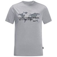 JACK WOLFSKIN Jack Wolfskin T-shirt Jwp World L Men Slate Grey