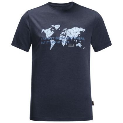Jack Wolfskin T-shirt Jwp World Xl Men Night Blue