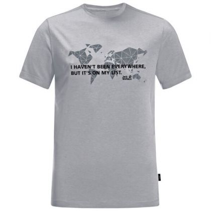 Jack Wolfskin T-shirt Jwp World Xl Men Slate Grey