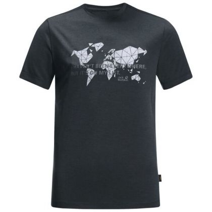 Jack Wolfskin T-shirt Jwp World Xxl Men Phantom