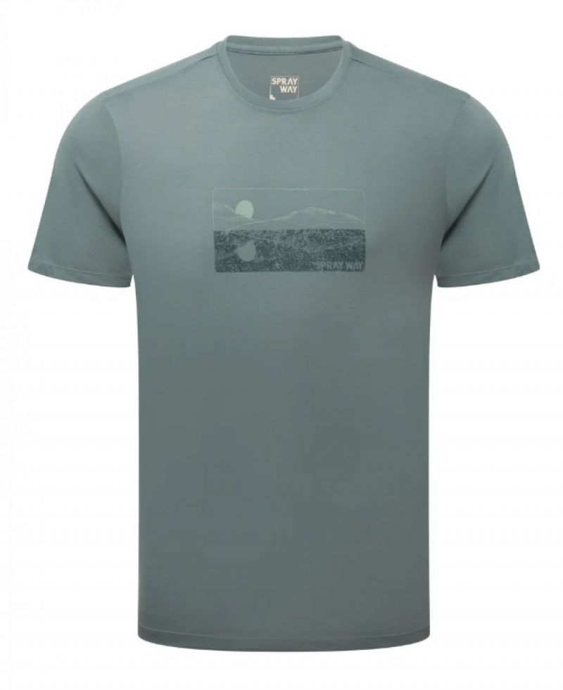 T-shirt Mirror M Men Balsam Green