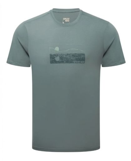 T-shirt Mirror S Men Balsam Green