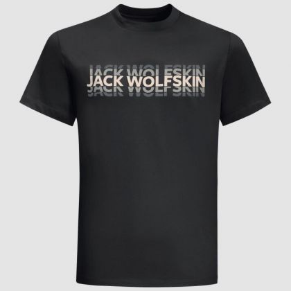 Jack Wolfskin T-shirt Strobe Xxxl Men Black