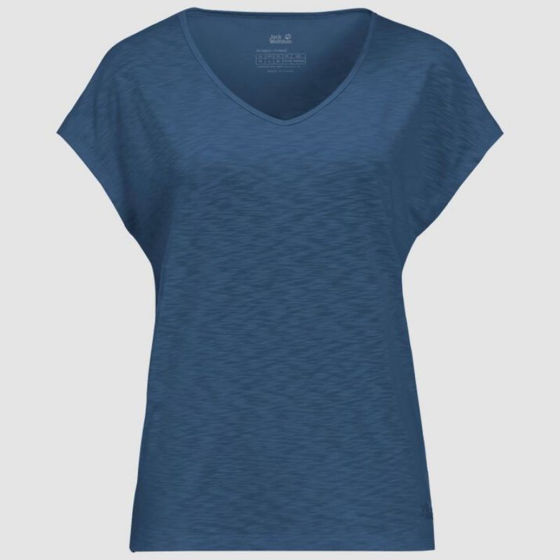 Jack Wolfskin T-shirt Travel M Women Ocean Wave
