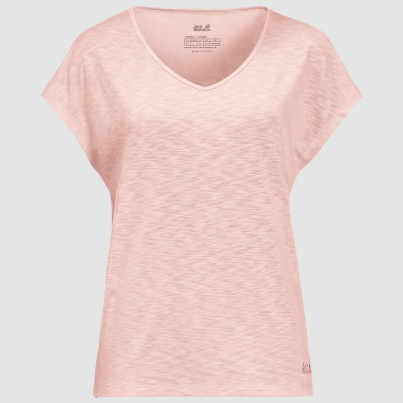 Jack Wolfskin T-shirt Travel Xl Women Light Blush