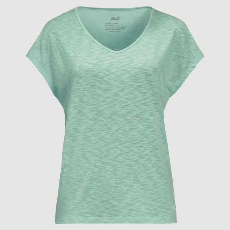 Jack Wolfskin T-shirt Travel Xl Women Light Jade