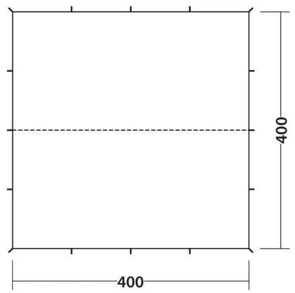 Tarp 4x4m Exp Groen Robens