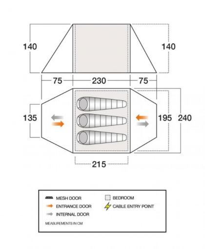 Tent Classic Instant 300 Deep Blue
