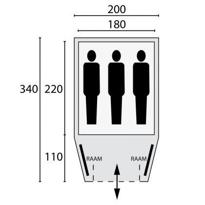 Bardani Tent Cortina 180 Be/anthr Rsc