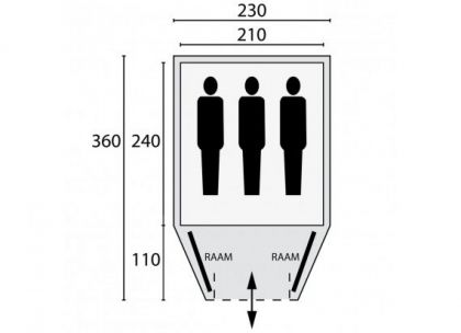 Bardani Tent Cortina 210 Be/anthr Rsc