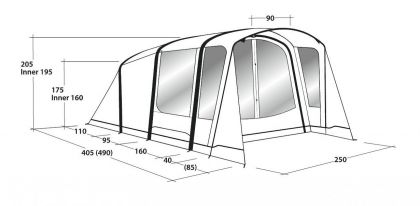 Outwell Tent Elmdale 3pa