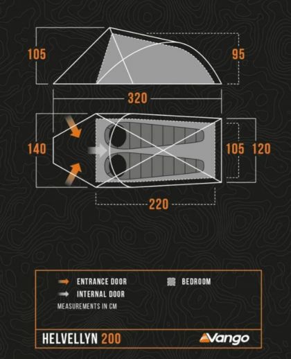 Tent Helvellyn 200 Pamir Green Vango