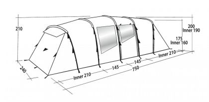Easy Camp Tent Huntsville Twin 800 