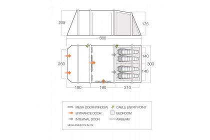 Tent Lismore Air Tc 450 Cloud Grey