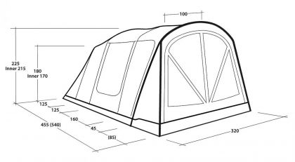 Tent Nashville 5 Air Tc Outwell