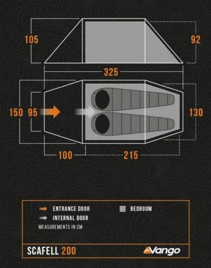 Tent Scafell 200 Pamir Green Vango