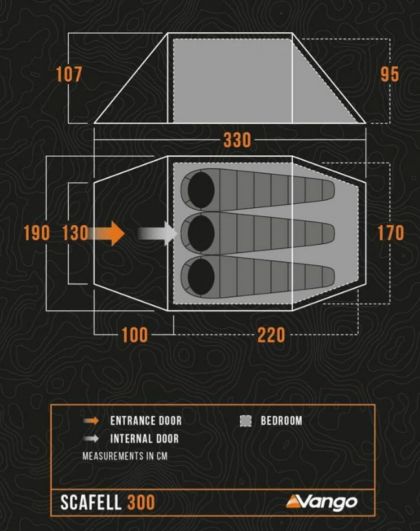Tent Scafell 300 Pamir Green Vango