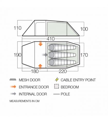 Tent Scafell 300+ Pamir Green Vango