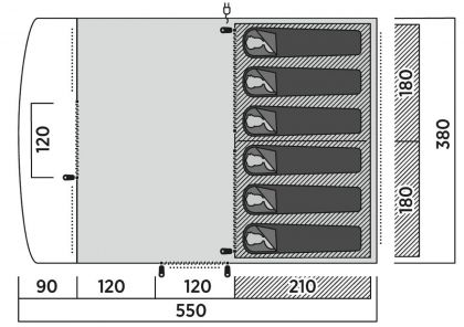 Tent Skarvan 6 Easy Camp