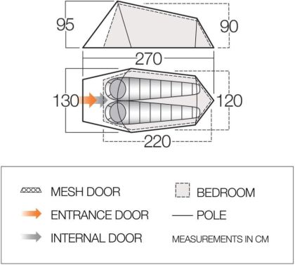 Tente Soul 200 Deep Blue Vango