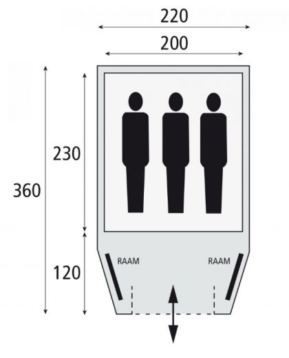 Tent Stelvio 220 Rstc Be/black Bardani