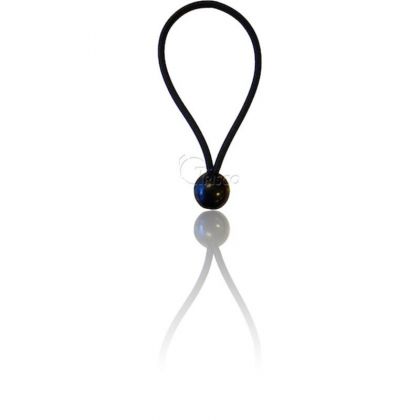 Spanner Elastiek + Knop 18cm Zwart