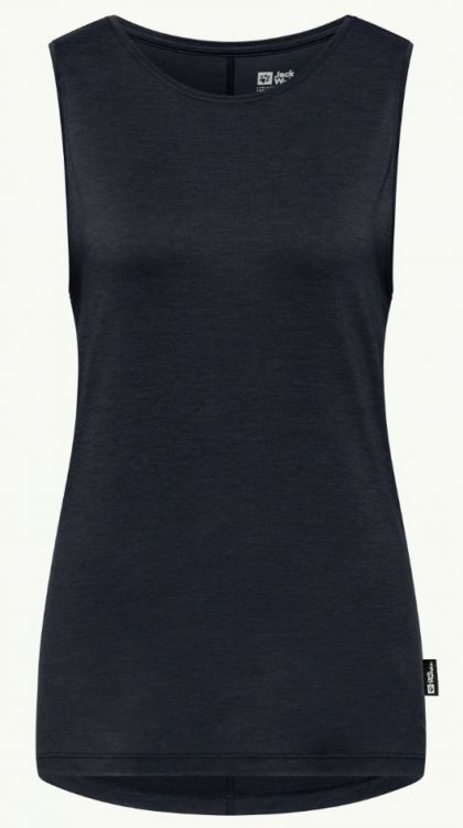 Travel Top L Women Dark Navy Heather