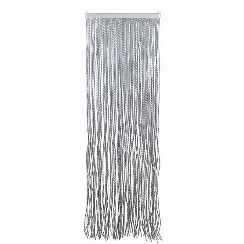 Chenille String 100x220cm Pvc Gris/blanc