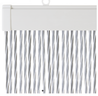Vliegengordijn String Wit/grijs 60x190cm