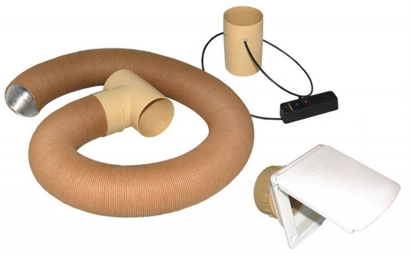 Voortent Warme Luchtset Wit