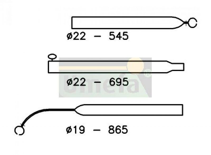 Voortentspanstok 22mm 150-200cm