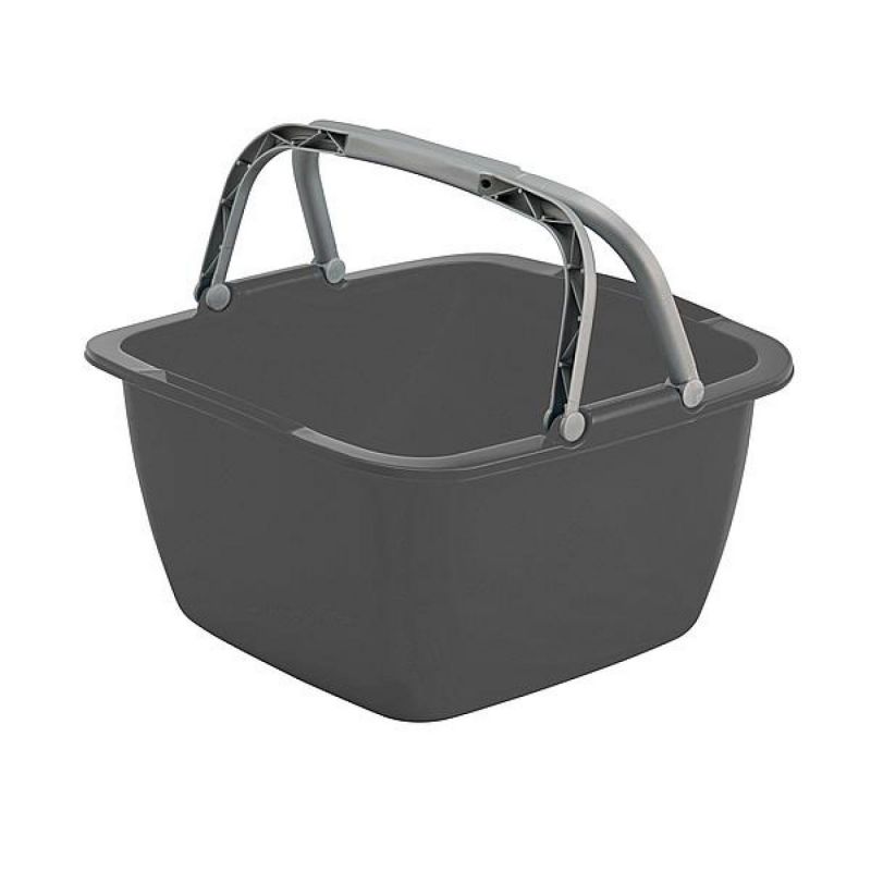 Wasbak 18,5l Grijs Vierkant
