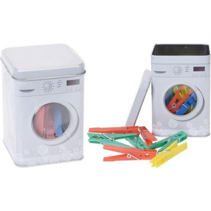 Pinces A Linge Dans Une Boite Metal